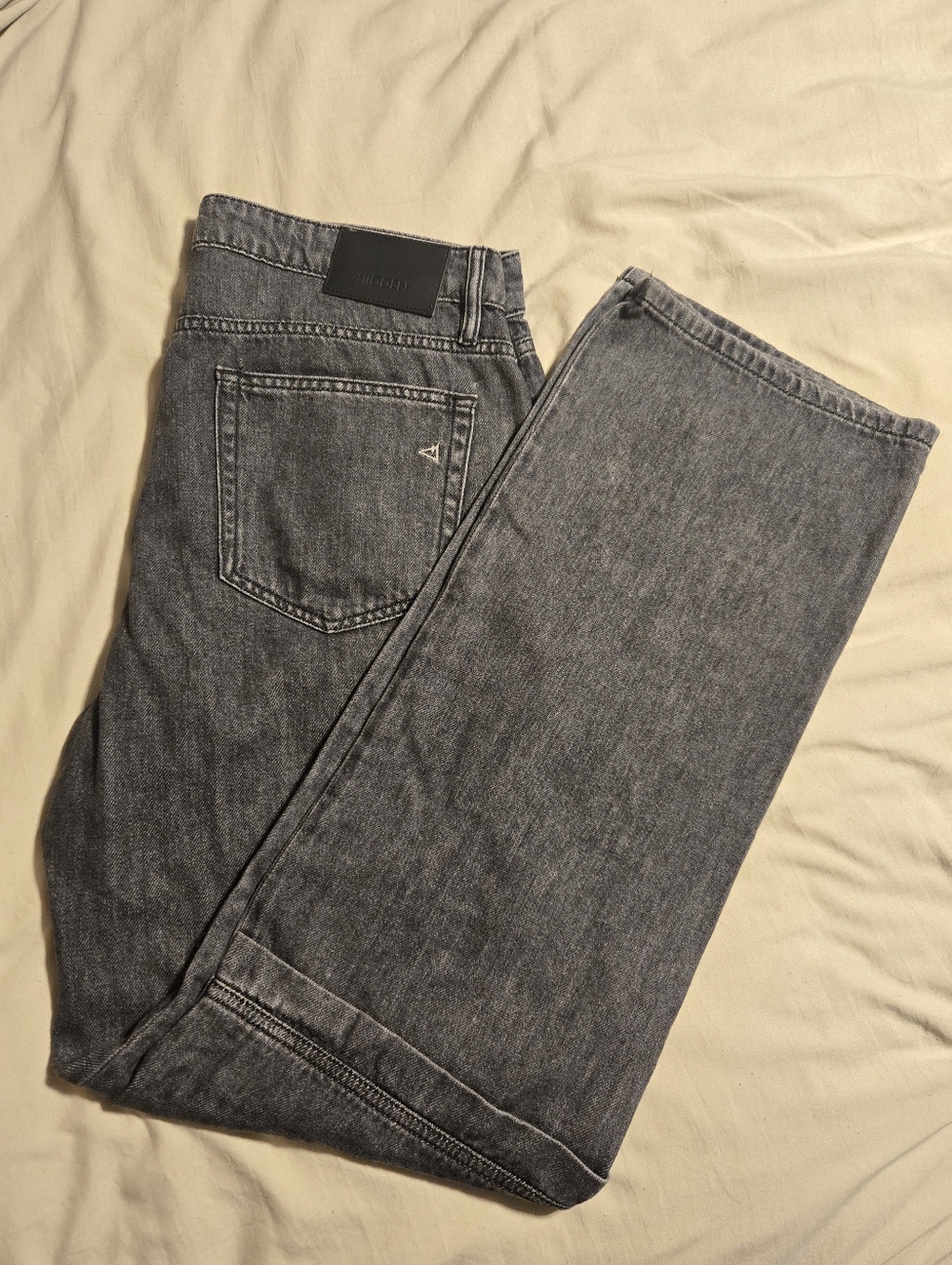 Hidden Jeans Cargo Utility Straight Leg Charcoal Wash Size 30 Y2K Wide Leg